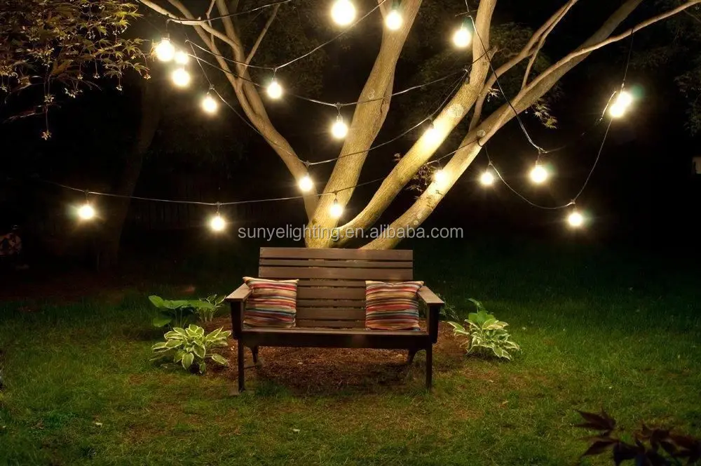 Vintage Edition Outdoor Commercial String Lights With Nostalgic Vintage Edition Outdoor Commercial String Lights With Nostalgic Edison Bulbs 48 Feet Hanging
