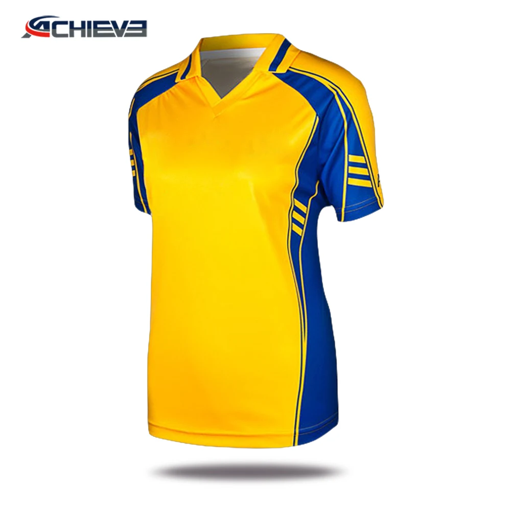 yellow cricket jersey design