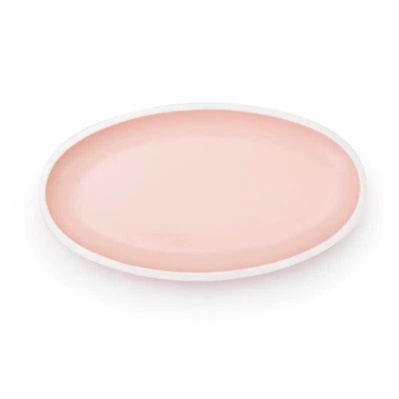 product-wholesale restaurant China bone porcelain dinnerwaresets oval oblong dish plate-Two Eight-im