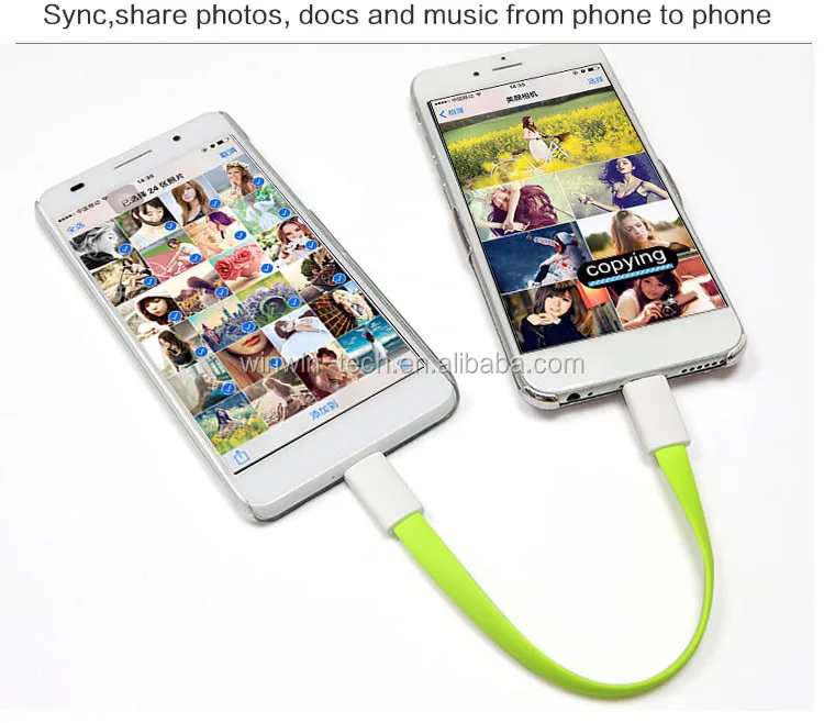 Wholesale Micro USB OTG Cable Sync Transferring Data and Power Energy Phone to Phone