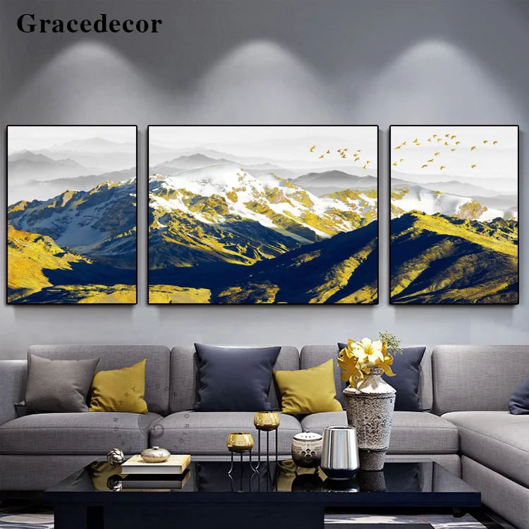 Mountain View Wall Decor Painting Oriental Oil Paintings Art