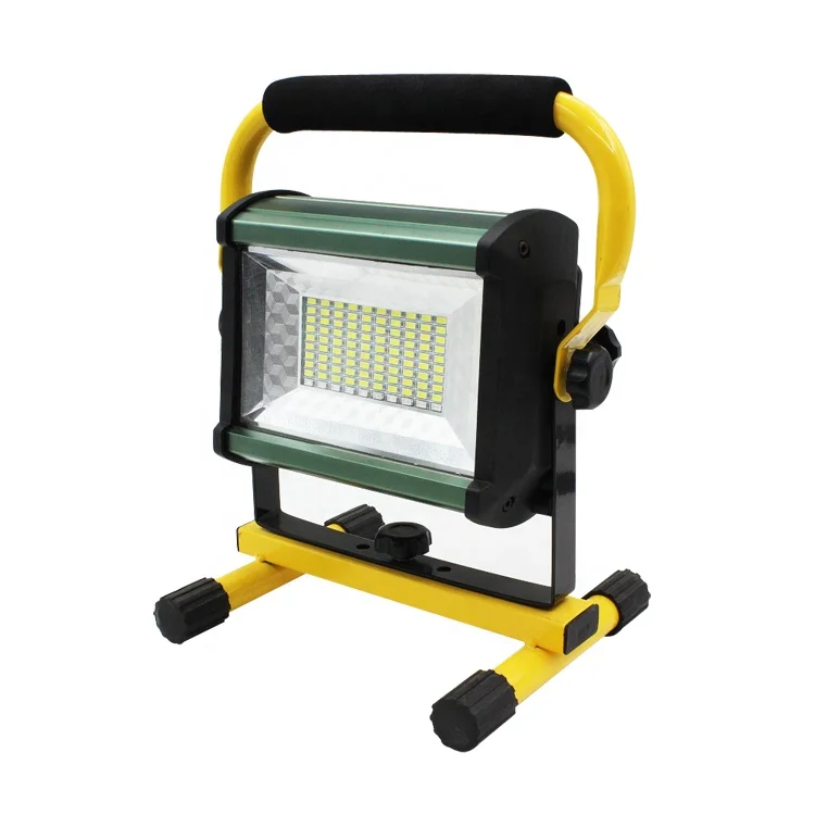 outdoor 100w rechargeable battery powered portable floodlights with detachable battery