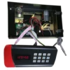 Electronic hotel safe lock with motorised locking system and audit trail function