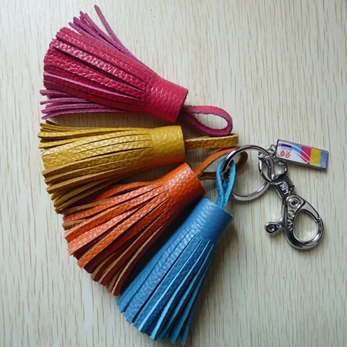 Large Soft Cowhide Leather Tassels For Handbag - Buy Leather Tassels ...