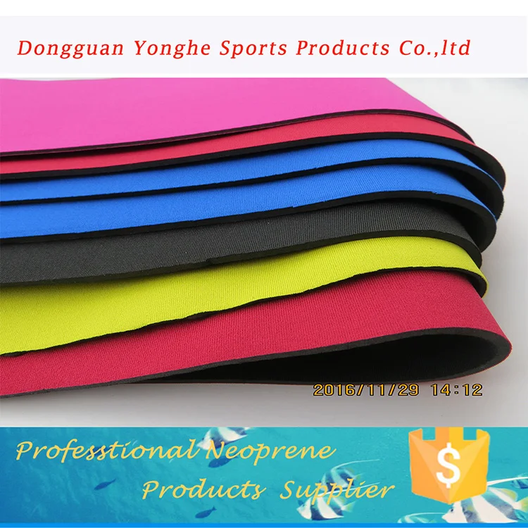 Design 2mm 3mm 5mm 10mm Elastic Rubber Sheet Coated Polyester Neoprene