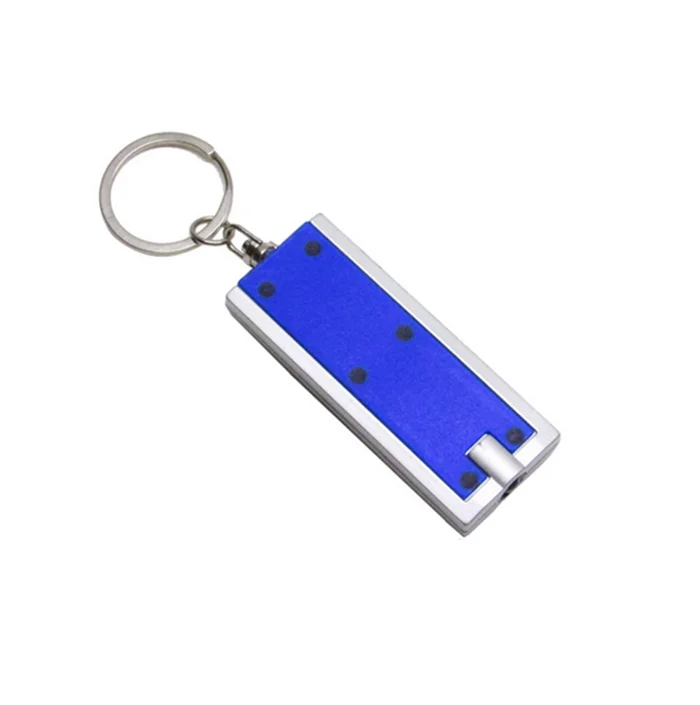 Rectangular Keychain with Light