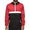Quarter Zipper Nylon Pullover Running Windbreaker Jacket With Storage Pouch