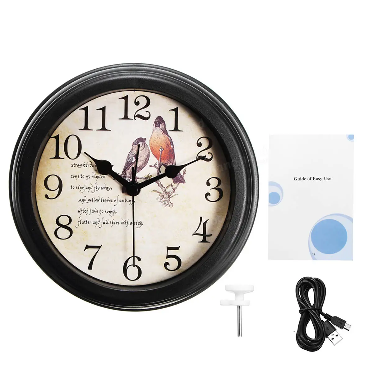 multi -function 4k HD Wired wall clock  wifi wireless hidden camera for security  home