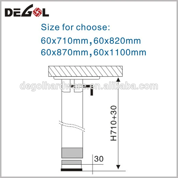 China wholesale iron height adjustable chrome table leg