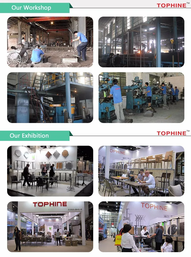 Vintage furniture black antique wrought cast iron table base/ center table legs