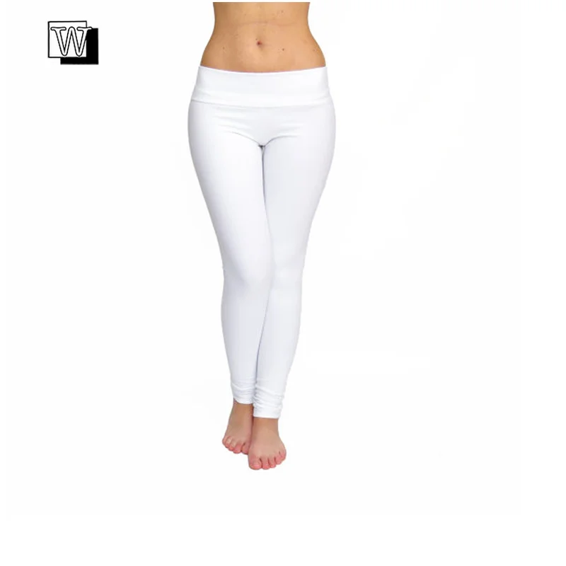 white cotton leggings