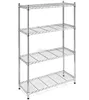 Stainless Steel Custom Fit Steel Wire Display Shelf Rack Multi Level Wire Shelving