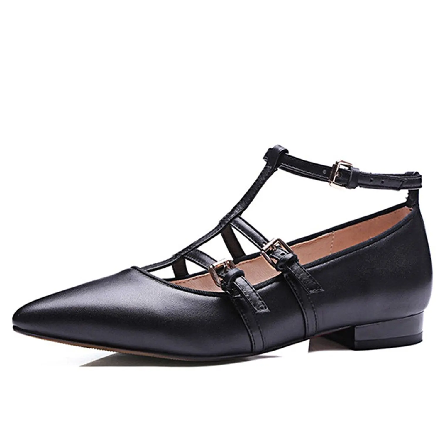 leopard flats with strap