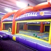 All-in-one sports arena inflatable sports games with dodge ball and twister