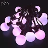 Christmas smart synchronized RGB DMX control big ball led outdoor light string