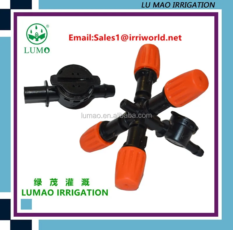 Five Way Mini Drip Fogger Misting Automatic Water Plastic Impact Spray