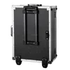 Aluminum plus Plastic ABS carrying case with wheels for flight