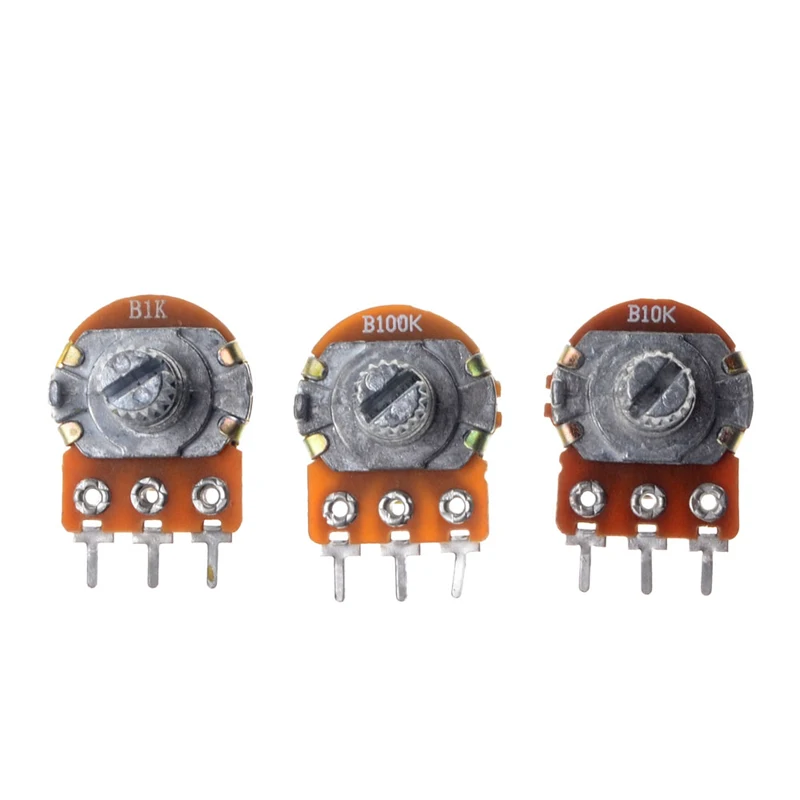 B10k 3pins Single Potentiometer Wh148 10k Linear Rotary Potentiometer