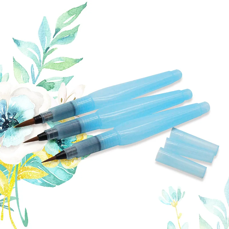 3pcs Large Capacity Refillable Paint Brush Water Brush Ink Pen ...