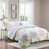 Light Blue Cute Fairy 100% Cotton Quilted Water-washing Patchwork Quilt Bedding Set