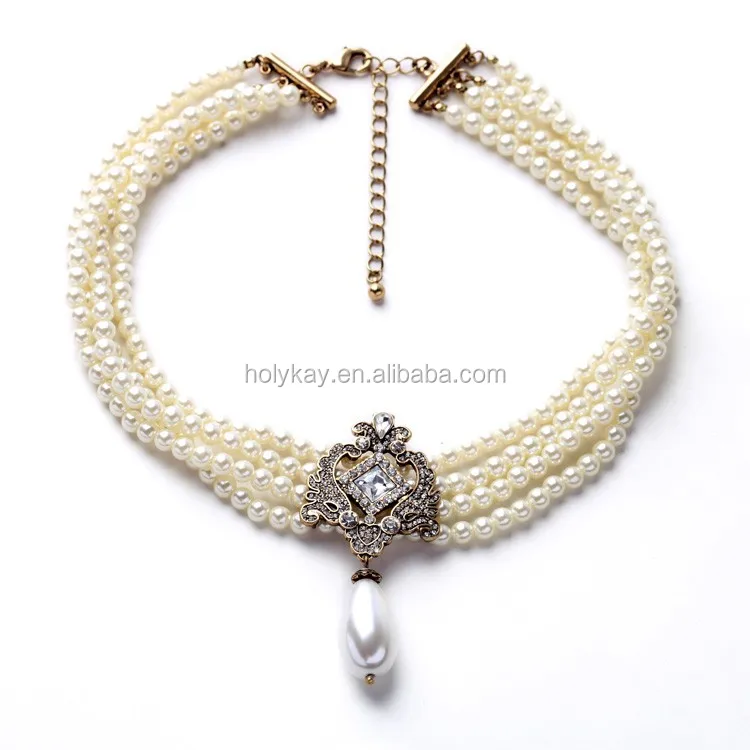 2015 fashion modern pearl necklace 