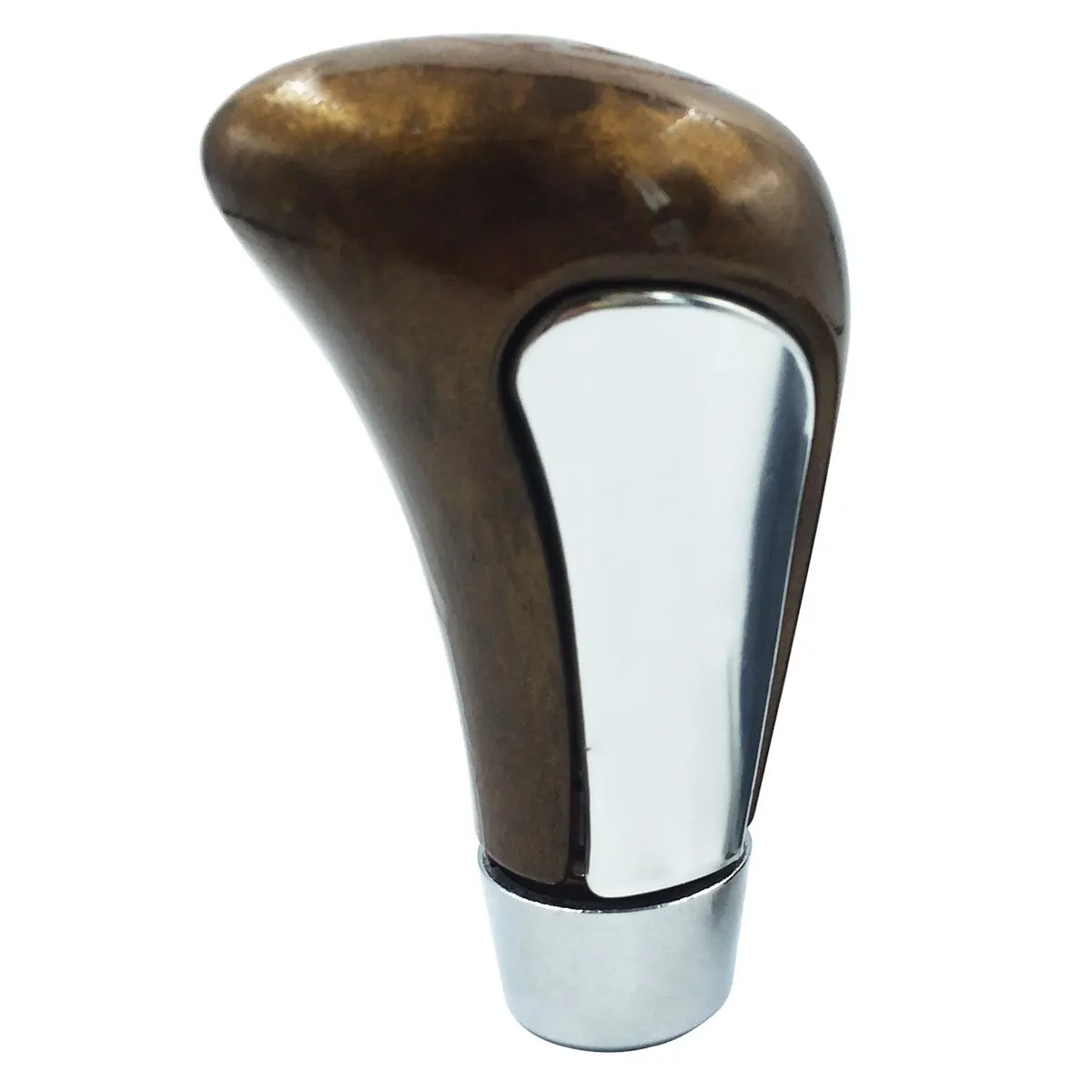 Shift Knob Leather Aluminum Alloy 5 Speed Manual or Automatic Car Gear Shift Head Shifter Lever Stick