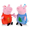 Original Peppa Pig Plush Backpack bag Plush Toys George Cartoon Bag Chirstmas Birthday Gifts For Children