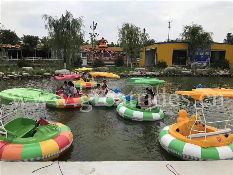 bumper cars in water