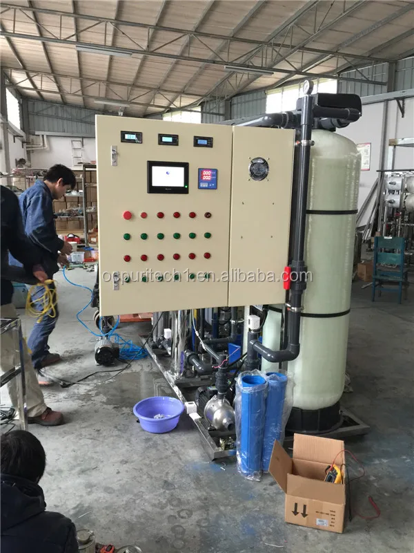 6000L/Hr RO+EDI deionization water purification RO system plant