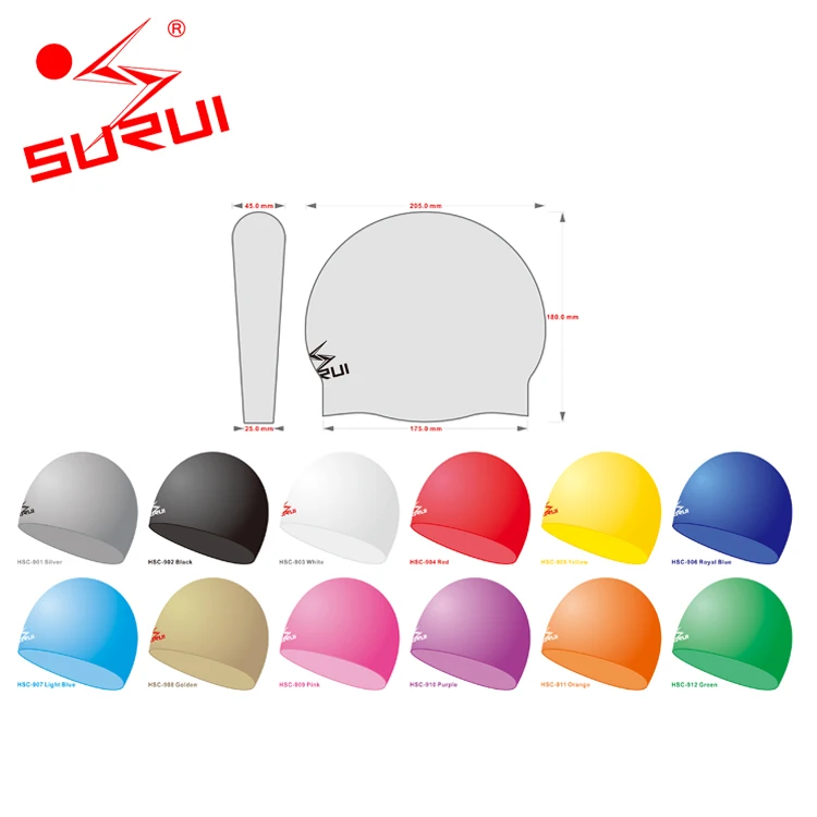 Custom Silicone Adult Seamless Swimming Cap for Professional Competition