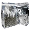 8oz quad eight side seal gusset window standup zipper lock FLAT BOTTOM SQUARE BOTTOM SIDE PACKAGE BAG