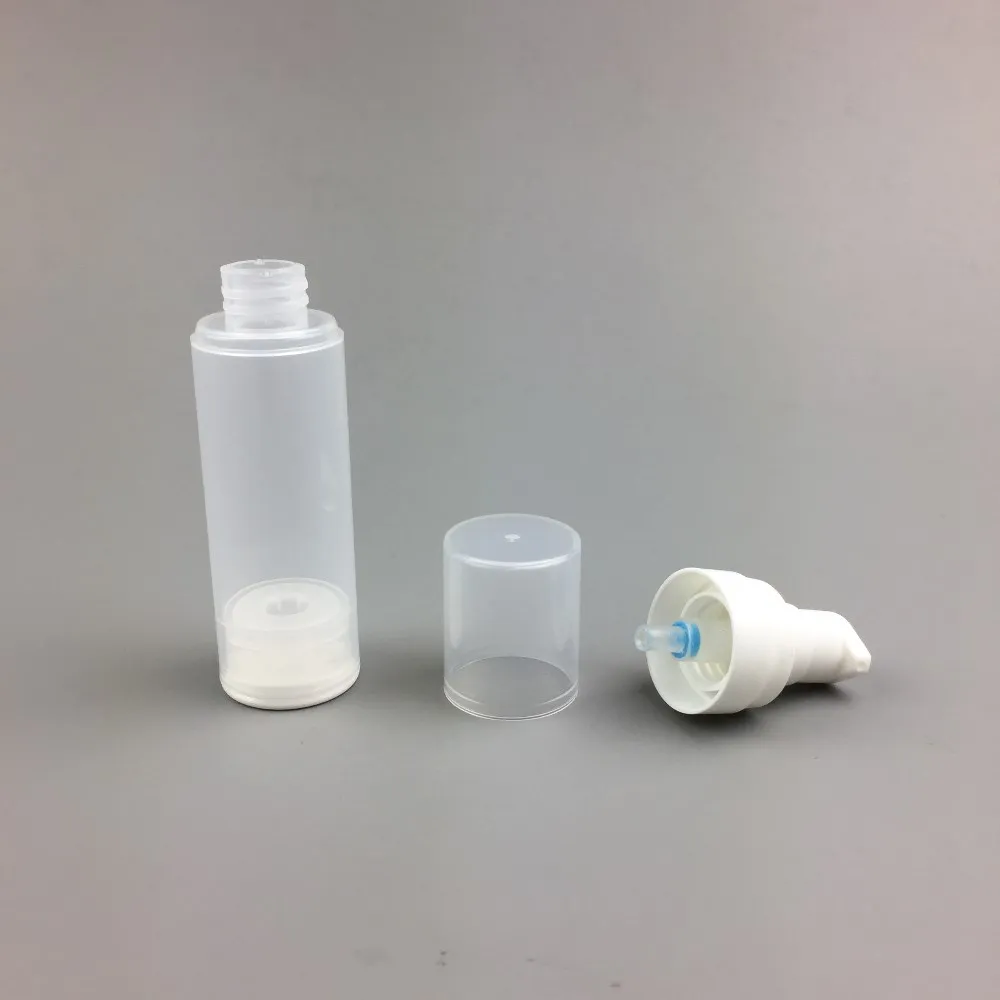 White Translucent Plastic Pp 15ml 30ml Airless Pump Bottle - Buy Pump ...