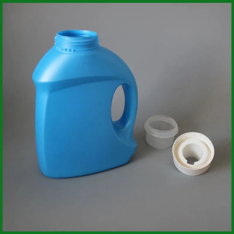 2l 2017 New Shape Liquid Laundry Detergent Bottles With Measuring Cap