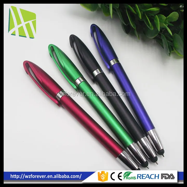 2 in 1 Plastic Twist Touch Screen Stylus Ballpoint Pen Promotional