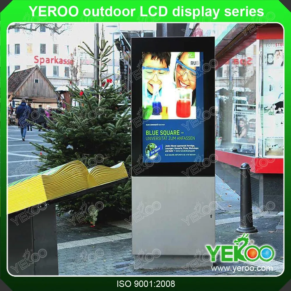 product-55 Waterproof Ip65 Android Outdoor Digital Signage Advertising Totem Information Kiosk-YEROO-7