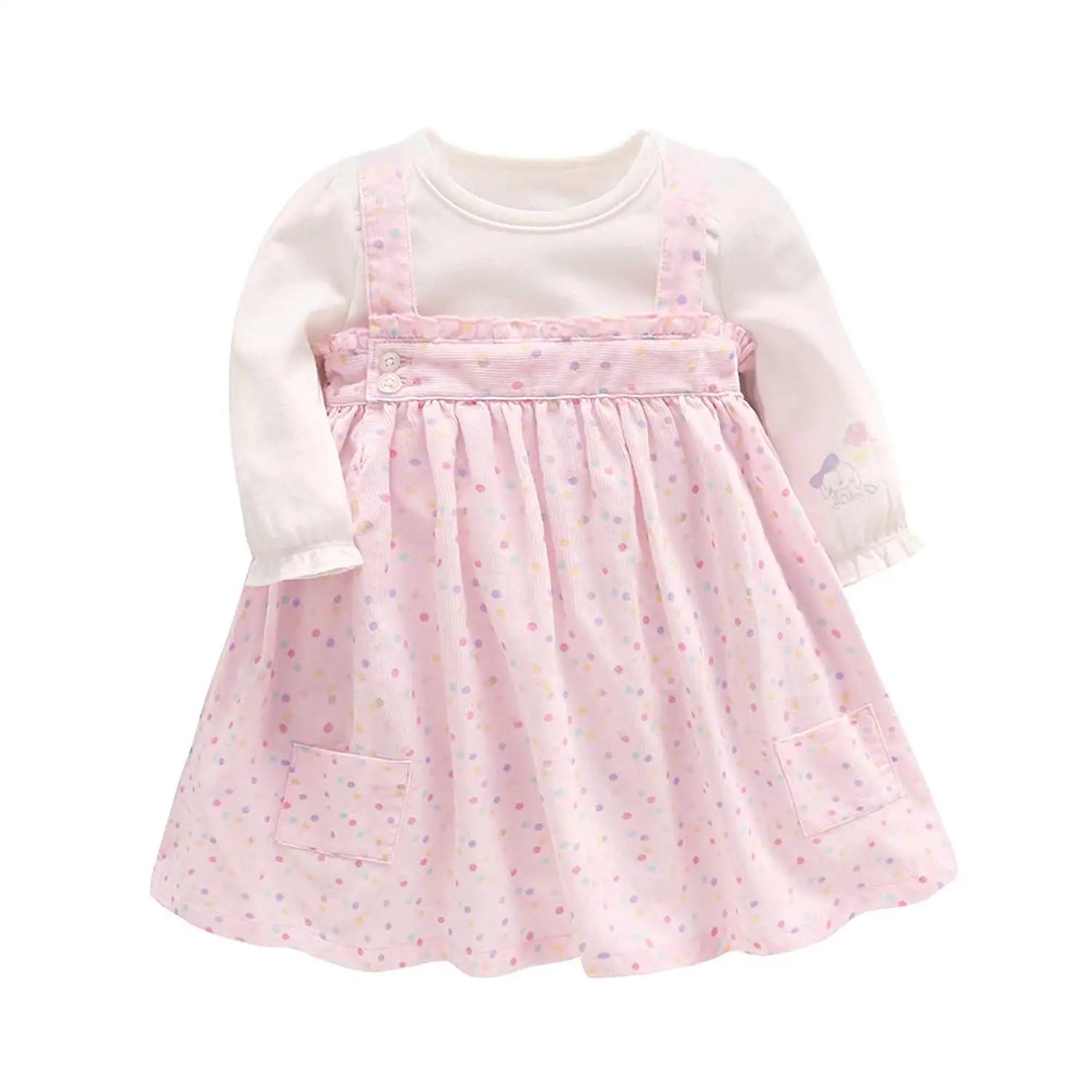 SOBOWO Black Baby Girls Lace Dress Bodysuit with Headband