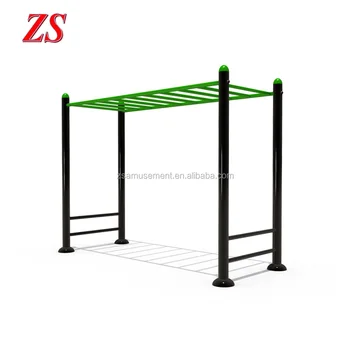 Di Luar Ruangan Ganda Monyet Trapeze Bar Tangga Horisontal 