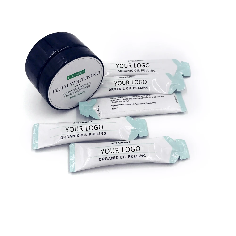 New Invention Organic Activated Charcoal Coconut Oil Pulling Mouthwash