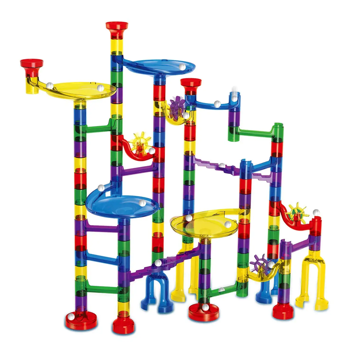 Meland Marble Run Toy 122 Pcs Marble Game STEM Learning Toy, Educational Construction Building Blocks Toy, Marble Set Gift Kids 4 5 6 + Year Old Boys Girls