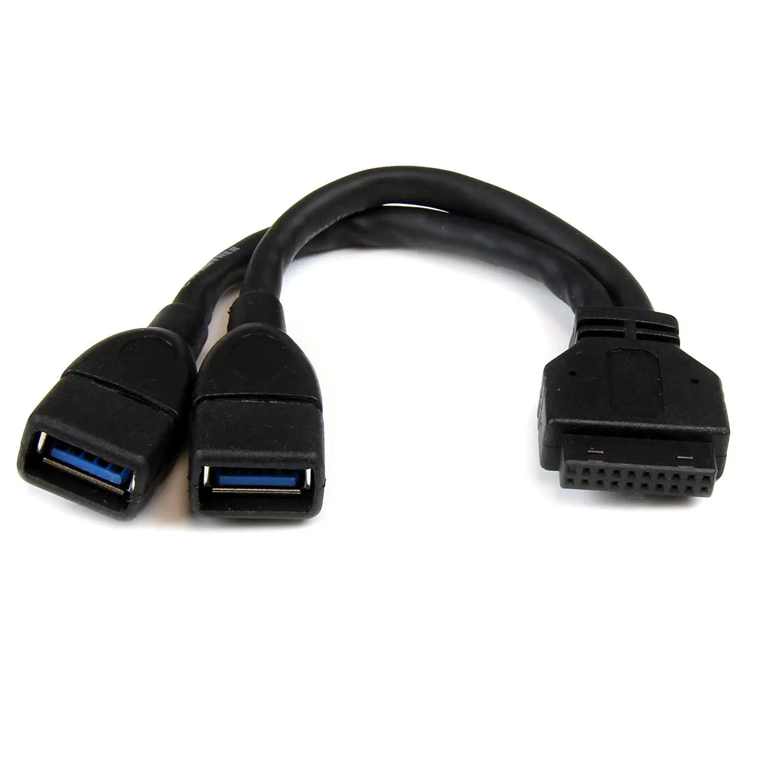New 24inch USB 3.0 Hi-Speed 20-Pin Motherboard Header ICC Female//Female Cable