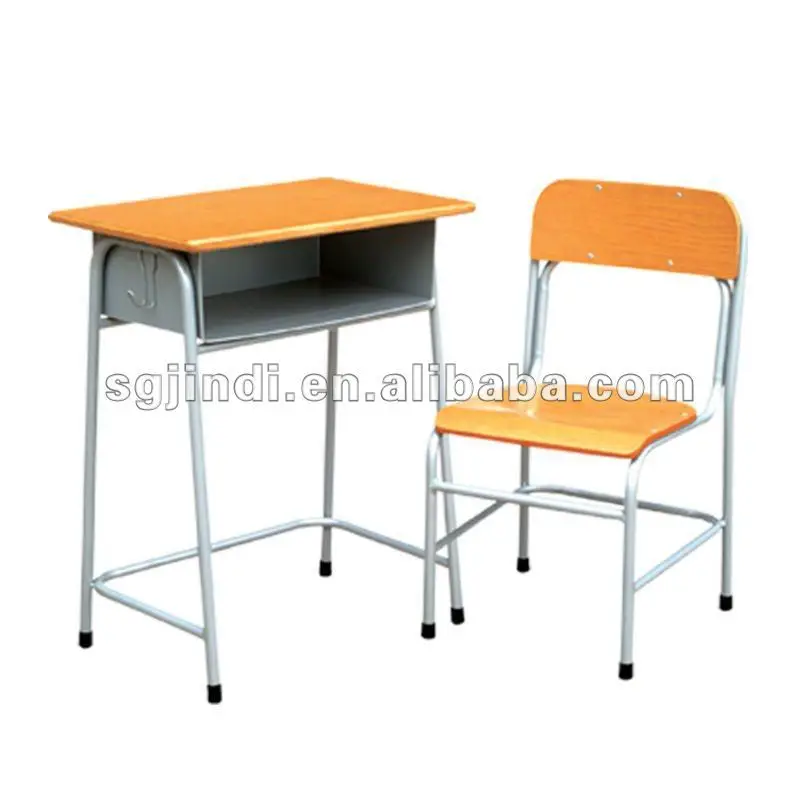 Single School Desk And Chair - Buy Attached School Desks And Chair ...