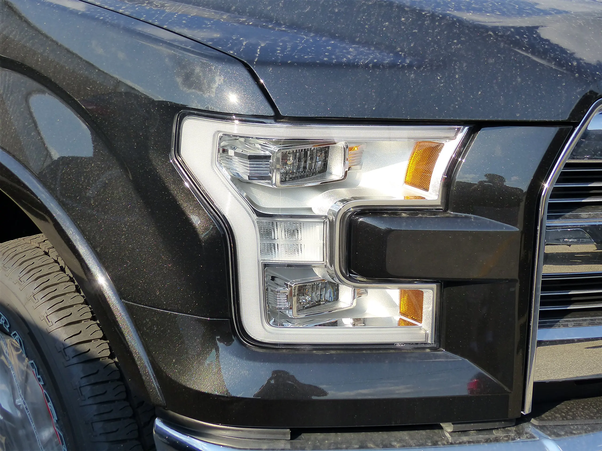 Get Quotations · 2015 Ford F-150 Right Passenger LED Headlight Lamp Xenon Housing OEM FL3Z13008C