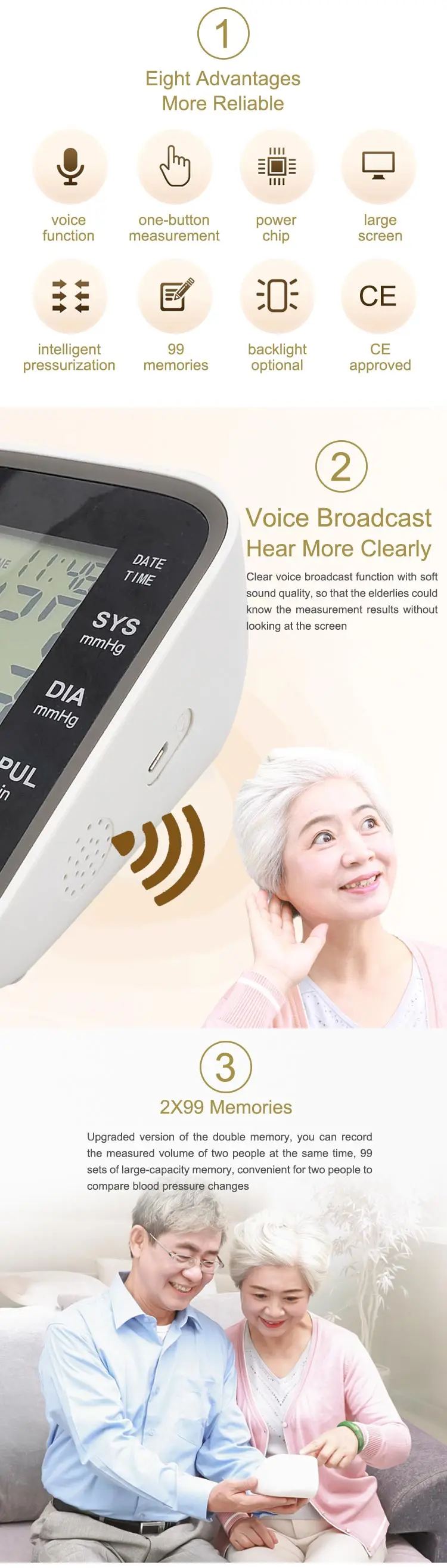 BIG SALE Blood Pressure Monitor with CE,Fully automatic Digital BP Meter Cheap