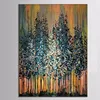 Beautiful black forest of tall trees walkway minimalist decorative painting 100% handmade decoration oil painting in canvas