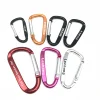 Aluminum Alloy D-Ring High Strength Carabiner Key Chain Clip Hook for Camping Hiking Outdoor
