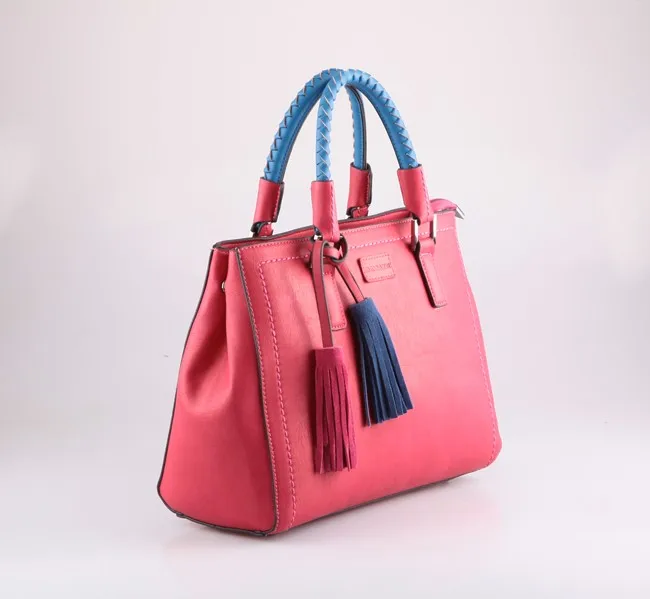 4119-Wholesale 2016 low moq urban burgundy ladies satchel handbag
