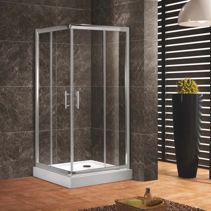 High Quality 6463 Aluminum Profile 1/4"(6mm) Tempered Glass Square