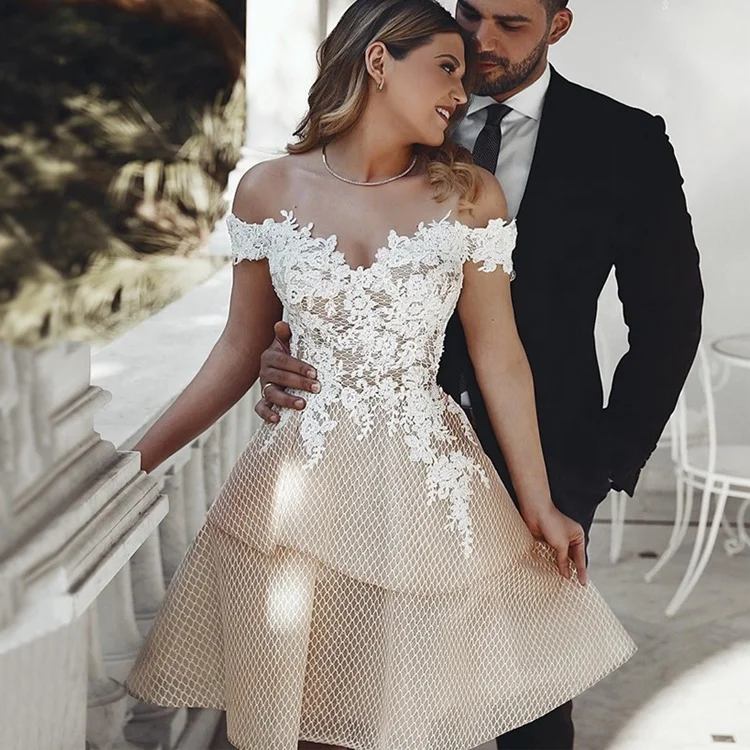 China Knee Length Wedding Gown China Knee Length Wedding Gown