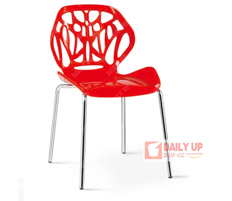 Famous Leisure Design Driade Miss Lacy Wedding Hall Chairs Dining Plastic Chair With Steel Legs For Sale