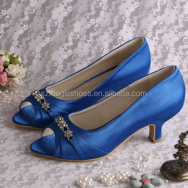 2 inch blue heels